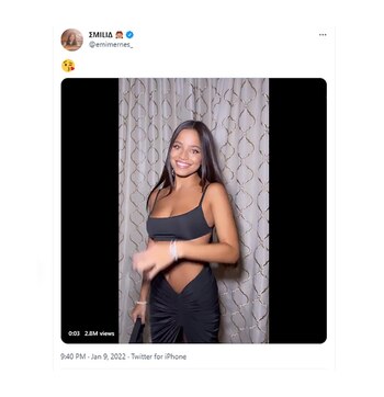 Emilia Mernes mostró orgullosa su