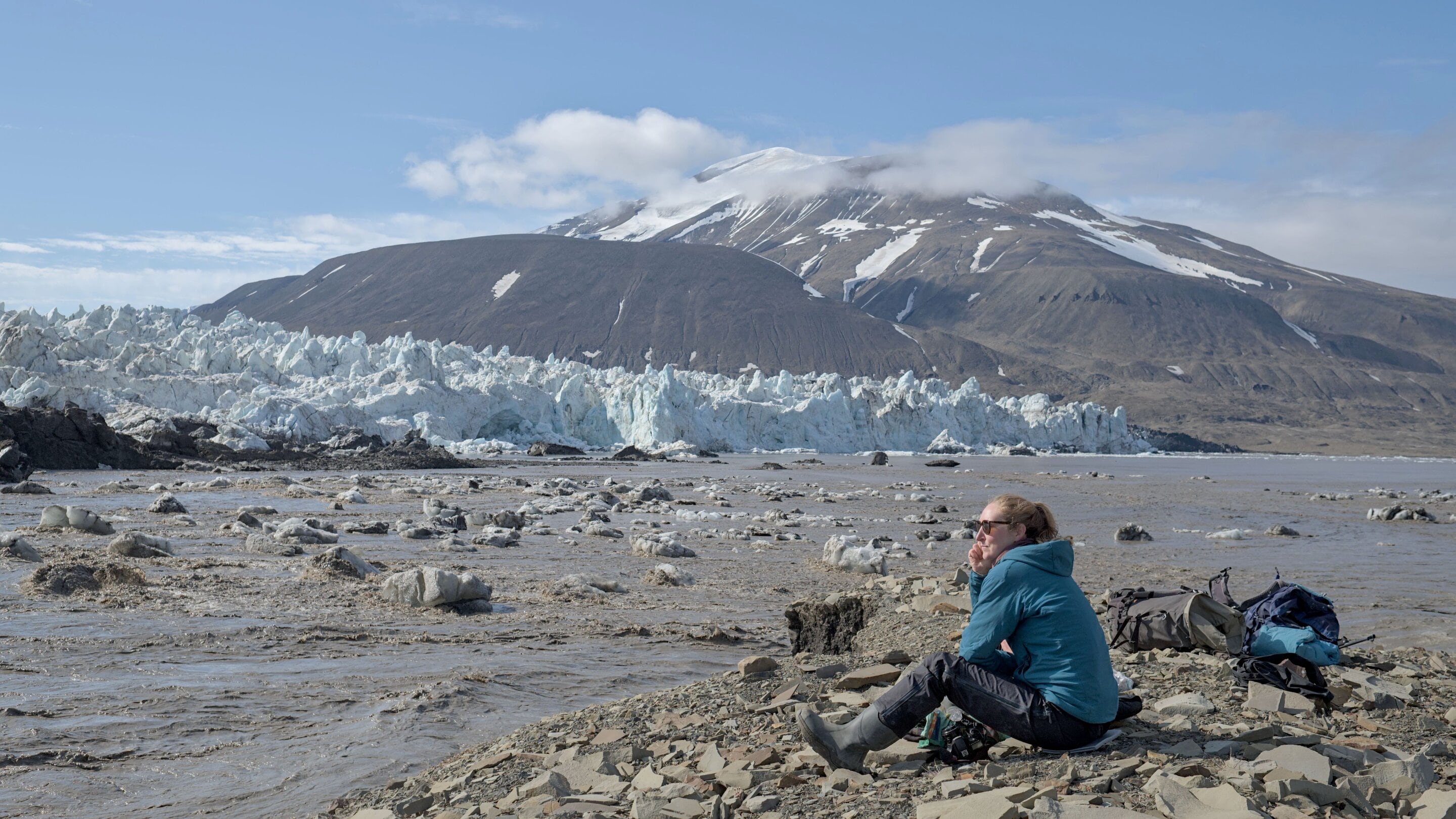 Los autores estimaron que los glaciares terrestres de Svalbard transportan entre 182 y 368 toneladas de metano por año (Gabrielle Kleber)