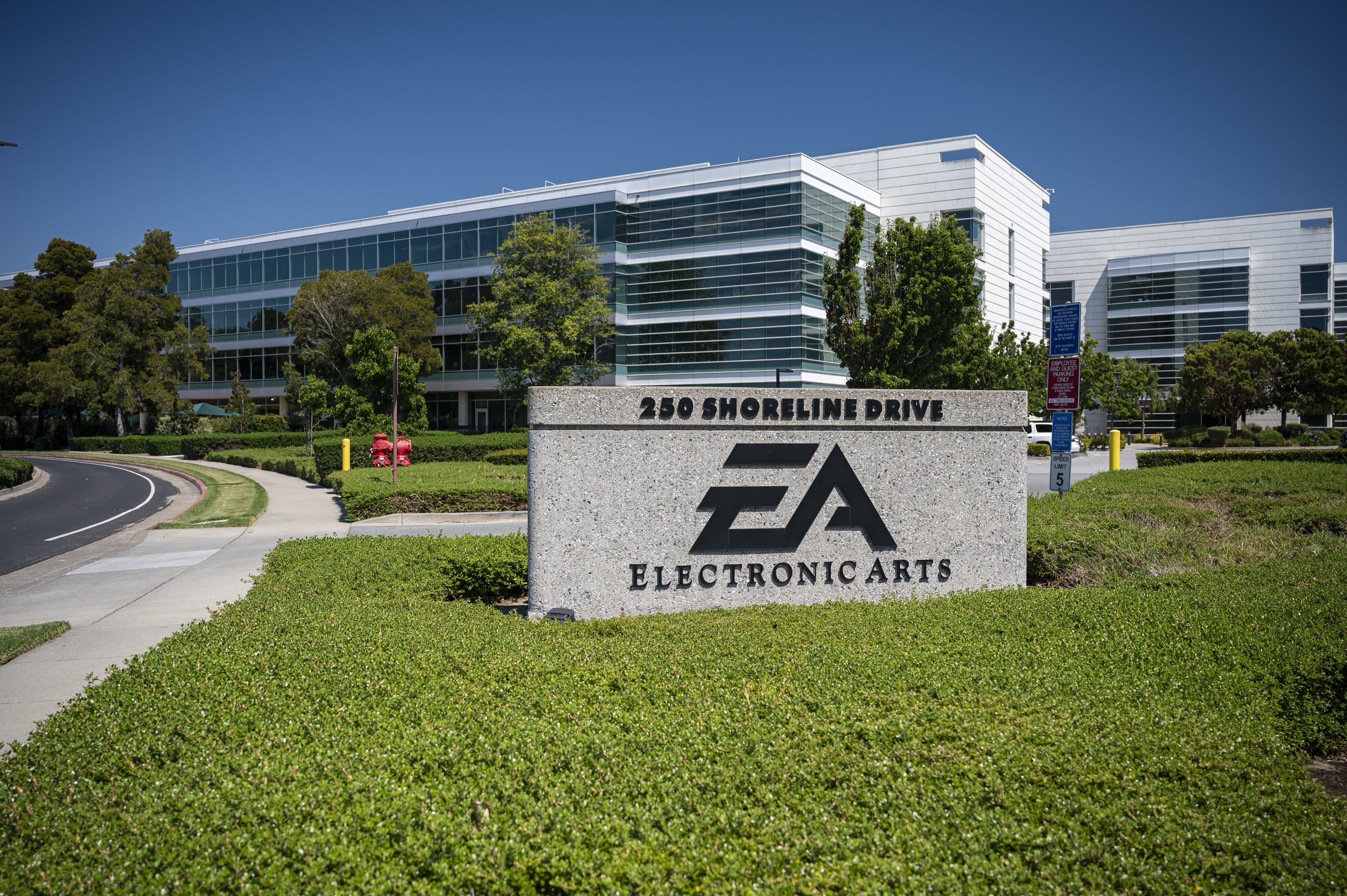 Sede de Electronic Arts en Redwood City, California. (Crédito: David Paul Morris/Bloomberg)