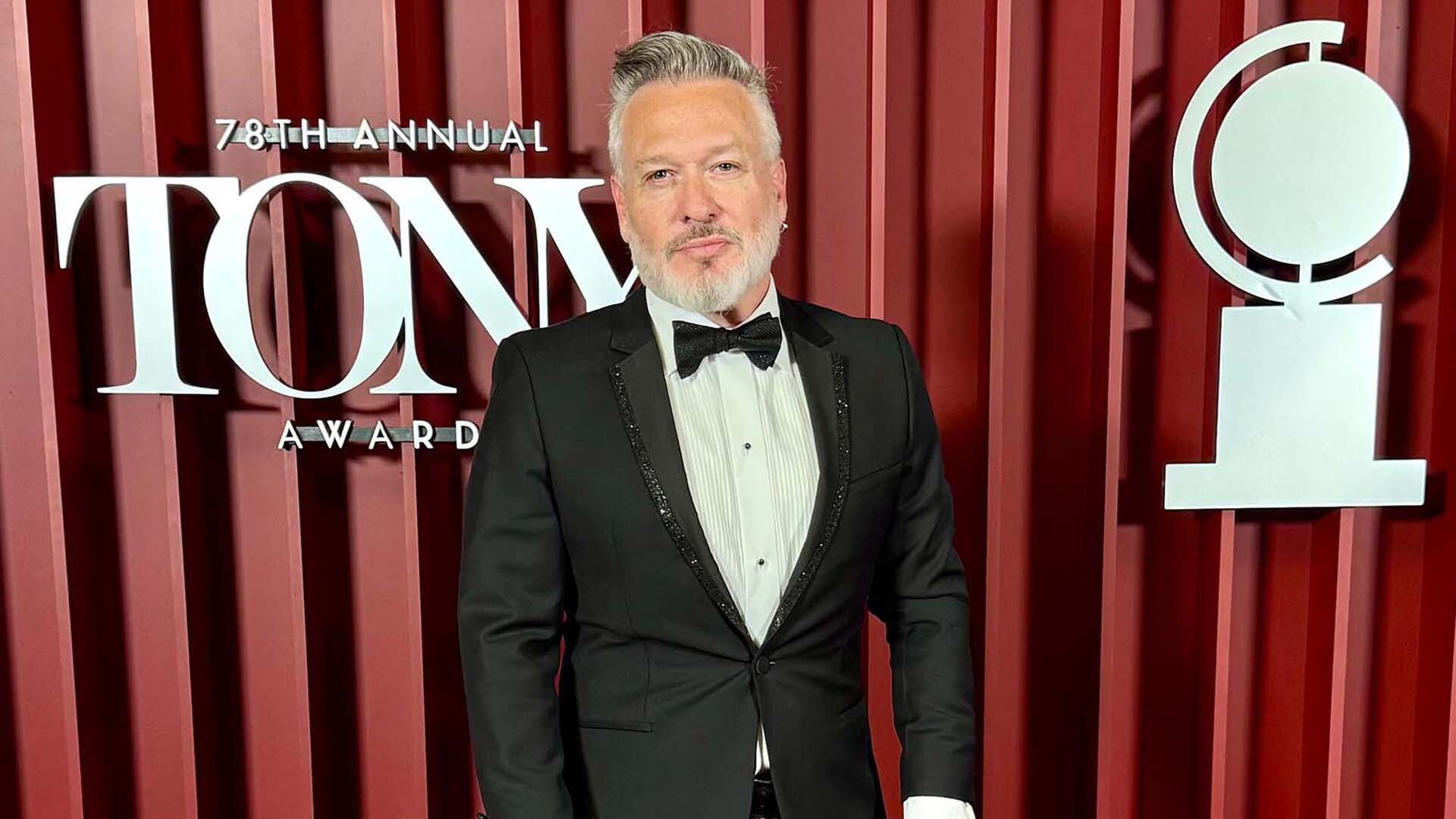 El productor argentino, hace unos días, de gala para otra noche de gloria. Ya había ganado su primer Tony con