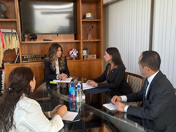 María Consuelo Araújo, embajadora de Colombia en Estados Unidos, participó en la reunión del ‘Escudo de las Américas’ -crédito @ColombiaEmbUSA/X