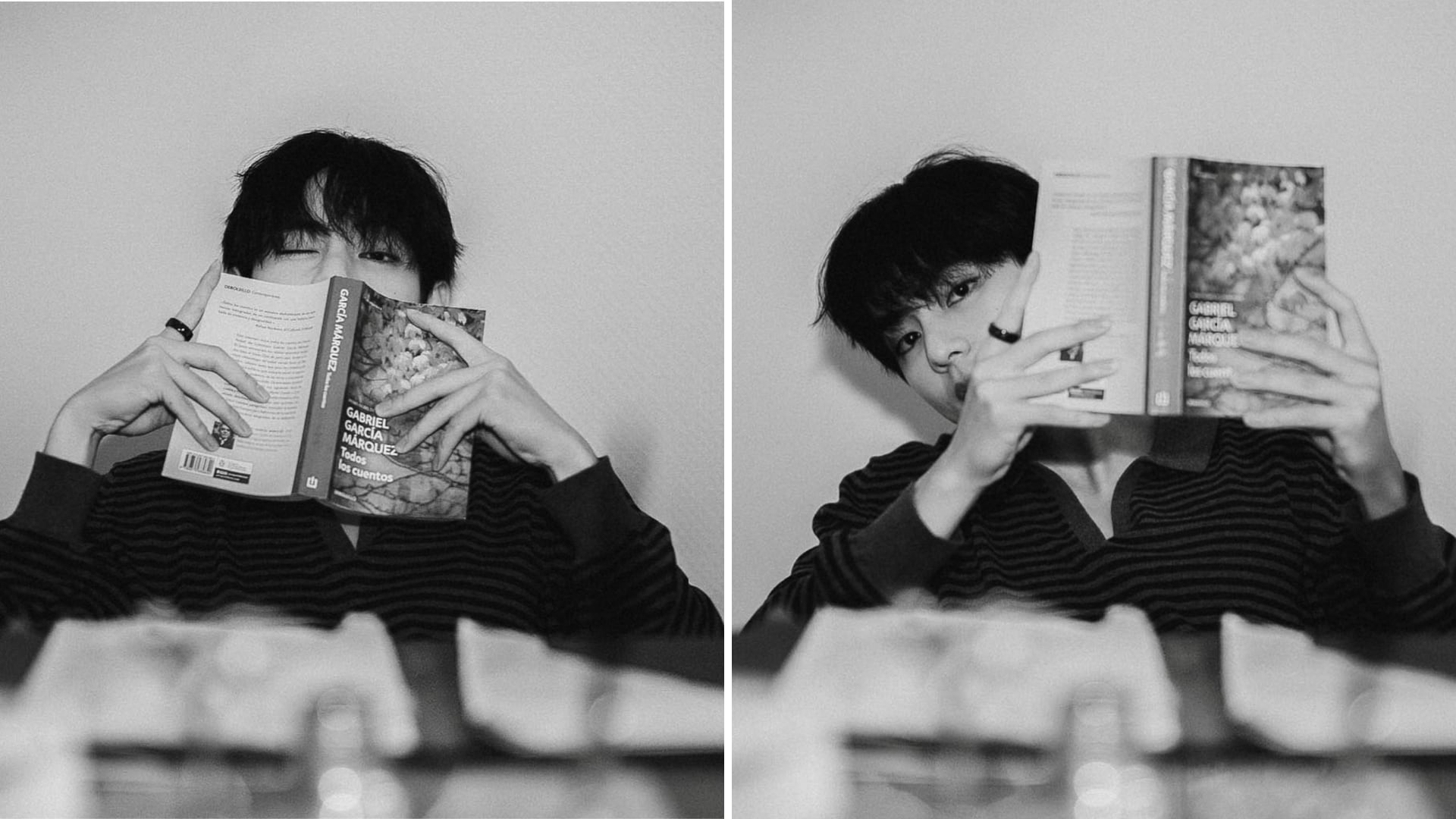 Jungkook compartió fotografías de su compañero Taehyung, conocido como V, con un ejemplar de