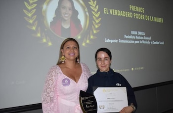 El premio recibido por Erika Zapata evidencia cómo una narrativa genuina logra visibilizar realidades complejas - crédito Erika Zapata / Instagram