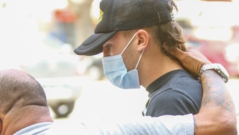 Belloso al entrar a Tribunales