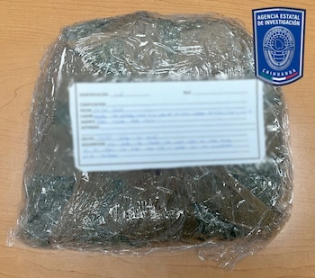 Una de las bolsas aseguradas