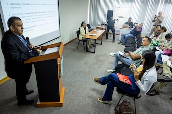 Denunciaron 29 detenciones de periodistas y comunicadores en lo que va de 2026 (EFE/ Miguel Gutierrez)