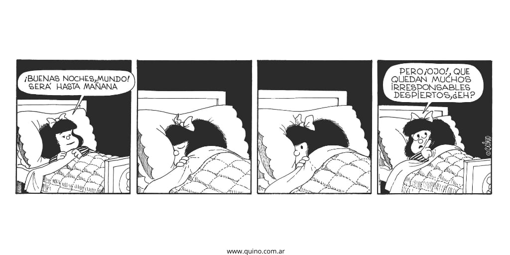 Quino interrumpió la producción de la tira Mafalda el 25 de junio de 1973 ante los riesgos políticos del período. Fue antes del inicio de la dictadura
