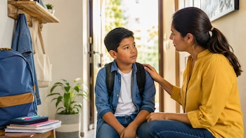 El acompañamiento de madres, padres y cuidadores puede ayudar a los niños a expresar sus temores y enfrentar con mayor seguridad el regreso a clases