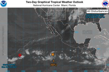 Posibles ciclones tropicales en el