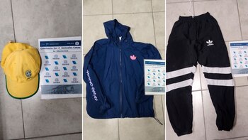 Las prendas secuestradas en el