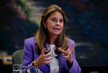 La vicepresidenta de Colombia, Marta