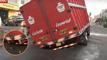 Este incidente dificultó el tránsito