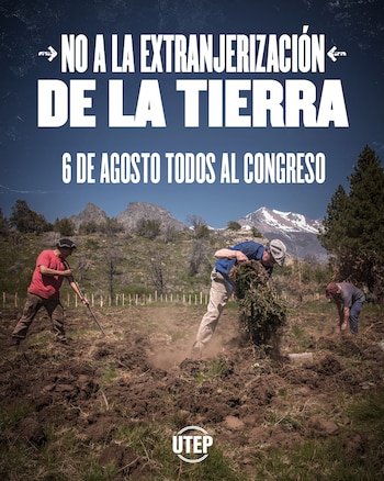 UTEP marcha ley de tierras