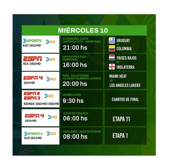 Agenda deportiva