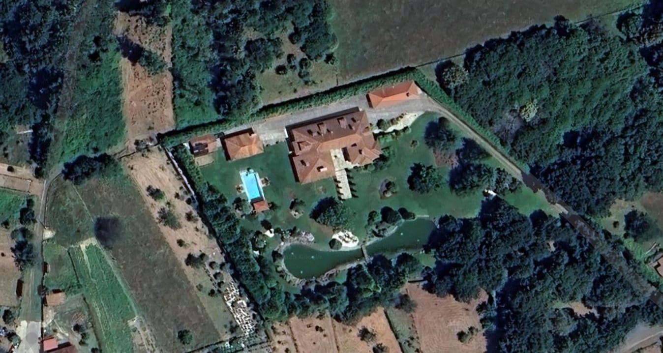 La casa de Julio Iglesias en Vilariño, Piñor, Ourense (GOOGLE MAPS).