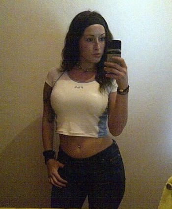 Así lucía la influencer antes