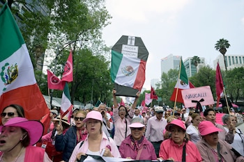 Los manifestantes llamaron a no
