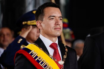 El presidente Daniel Noboa y