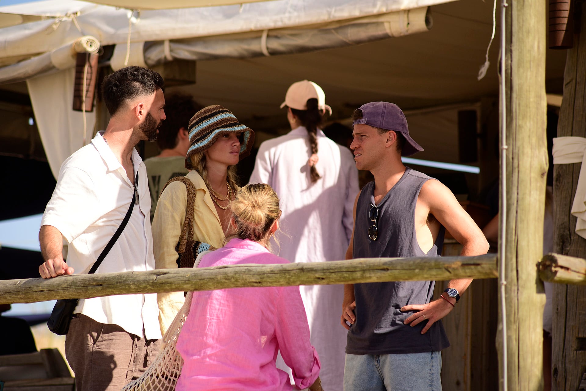 También estuvieron en un parador