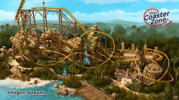 Esta sería la montaña rusa