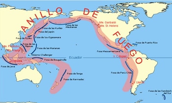 En esta región sucede aproximadamente
