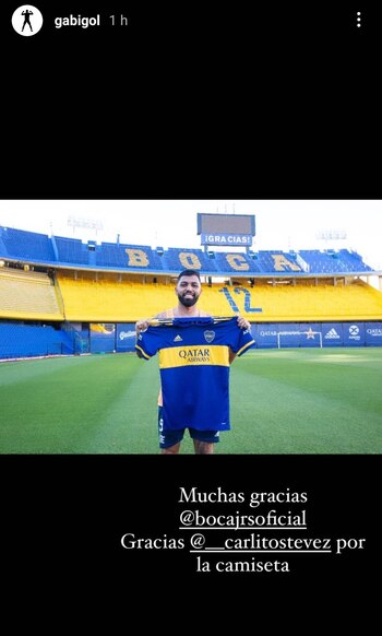 Gabigol y la publicación en