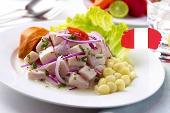 Ceviche, plato bandera del Perú.