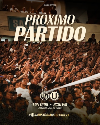 Anuncio del Universitario vs Sport Boys por Torneo Apertura 2026. - créditos: Universitario