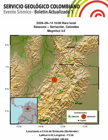Sismo en Santander - crédito