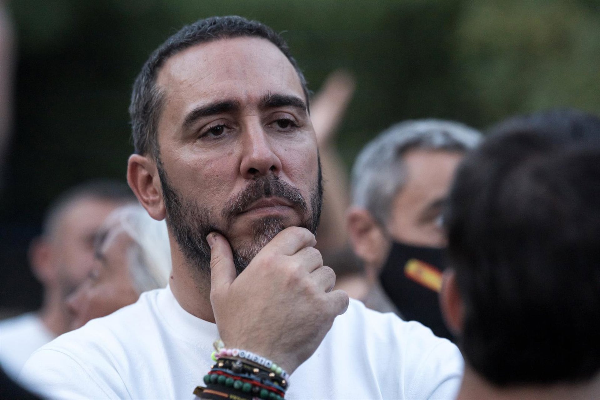 02/08/2026 El empresario Víctor de Aldama durante una manifestación ante la embajada de Marruecos en Madrid, a 2 de agosto de 2026, en Madrid (España). La protesta surge tras una crisis migratoria en Ceuta, con decenas de miles de personas entrando de forma irregular desde Marruecos y un balance de fallecidos de varias decenas de fallecidos en el intento de entrada a nado, según las autoridades locales.
POLITICA
Diego Radamés - Europa Press