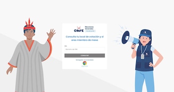 La plataforma web de ONPE