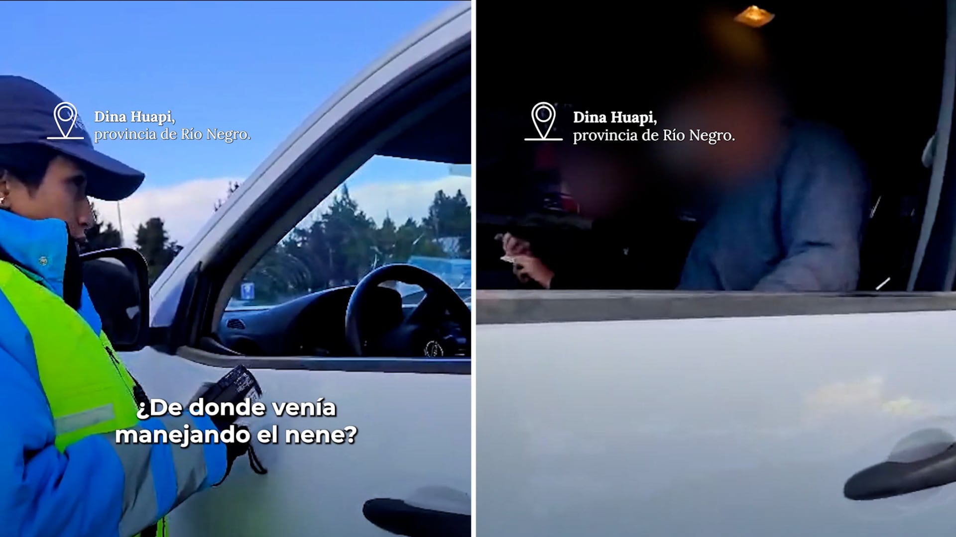 El intercambio entre una agente y el padre del menor