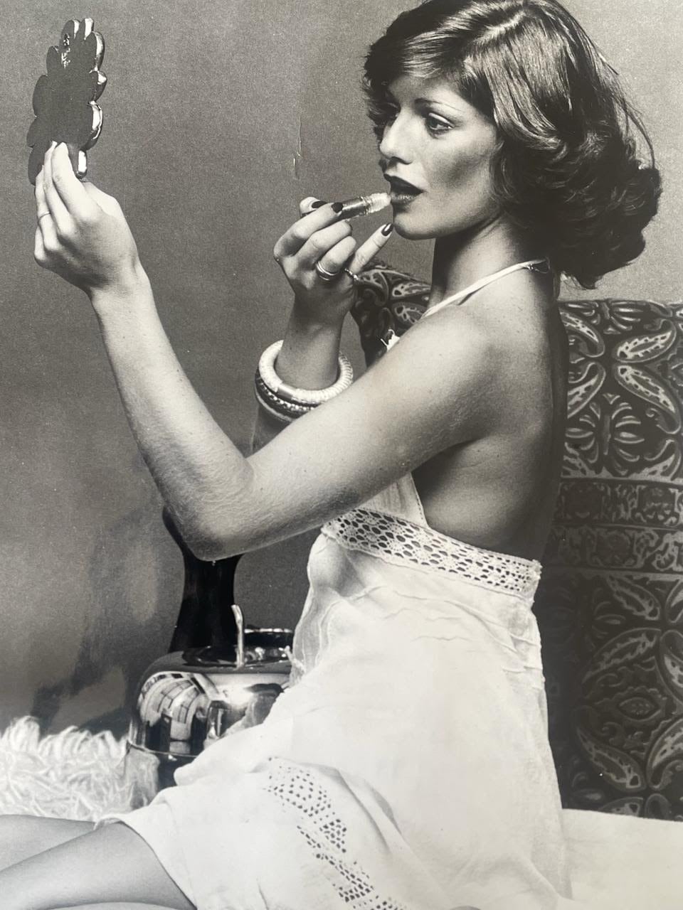 Cristina Seoane, la _gran mujer_ de Chiche Gelblung, ex modelo y productora de fotografía la revista GENTE, entre 1976 y 1980