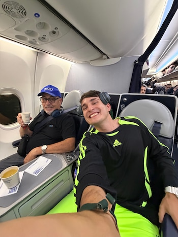 Nicolás Marín y su padre