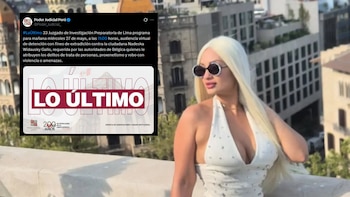 Nadeska Widausky fue detenida en Jesús María por una notificación roja de Interpol solicitada por Bélgica. Composición: Infobae)