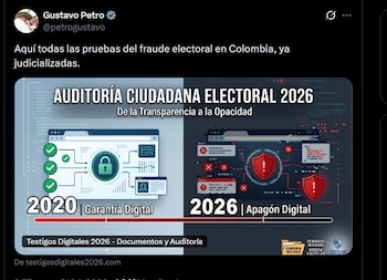 Gustavo Petro - crédito @petrogustavo/X