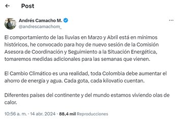 El ministro de Minas y