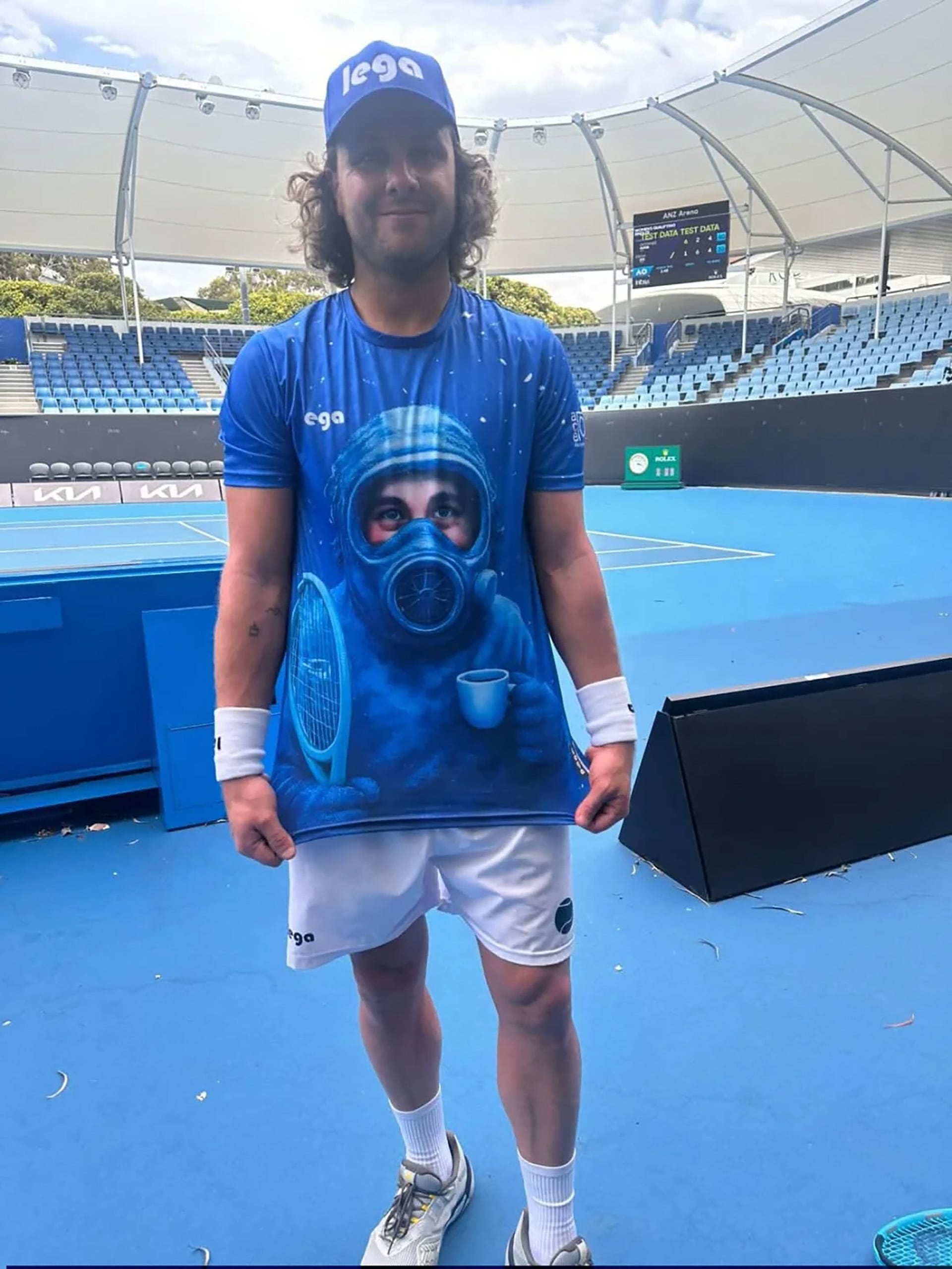 La remera de El Eternauta que lució Marco Trungelliti y llamó la atención en el Australian Open