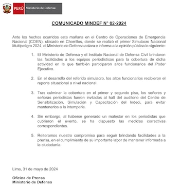 Cartera mencionó que tomará medidas