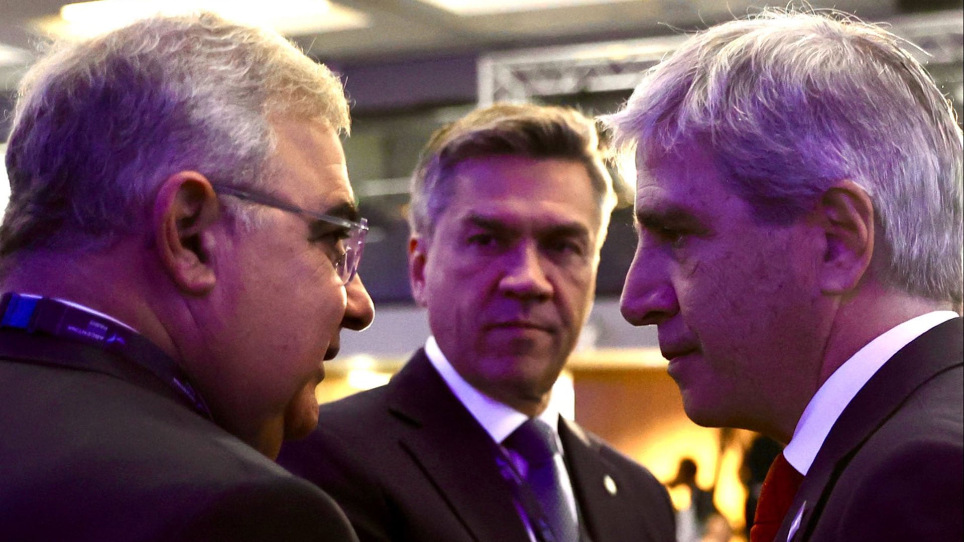 Raúl Jalil y el ministro de Economía, Luis