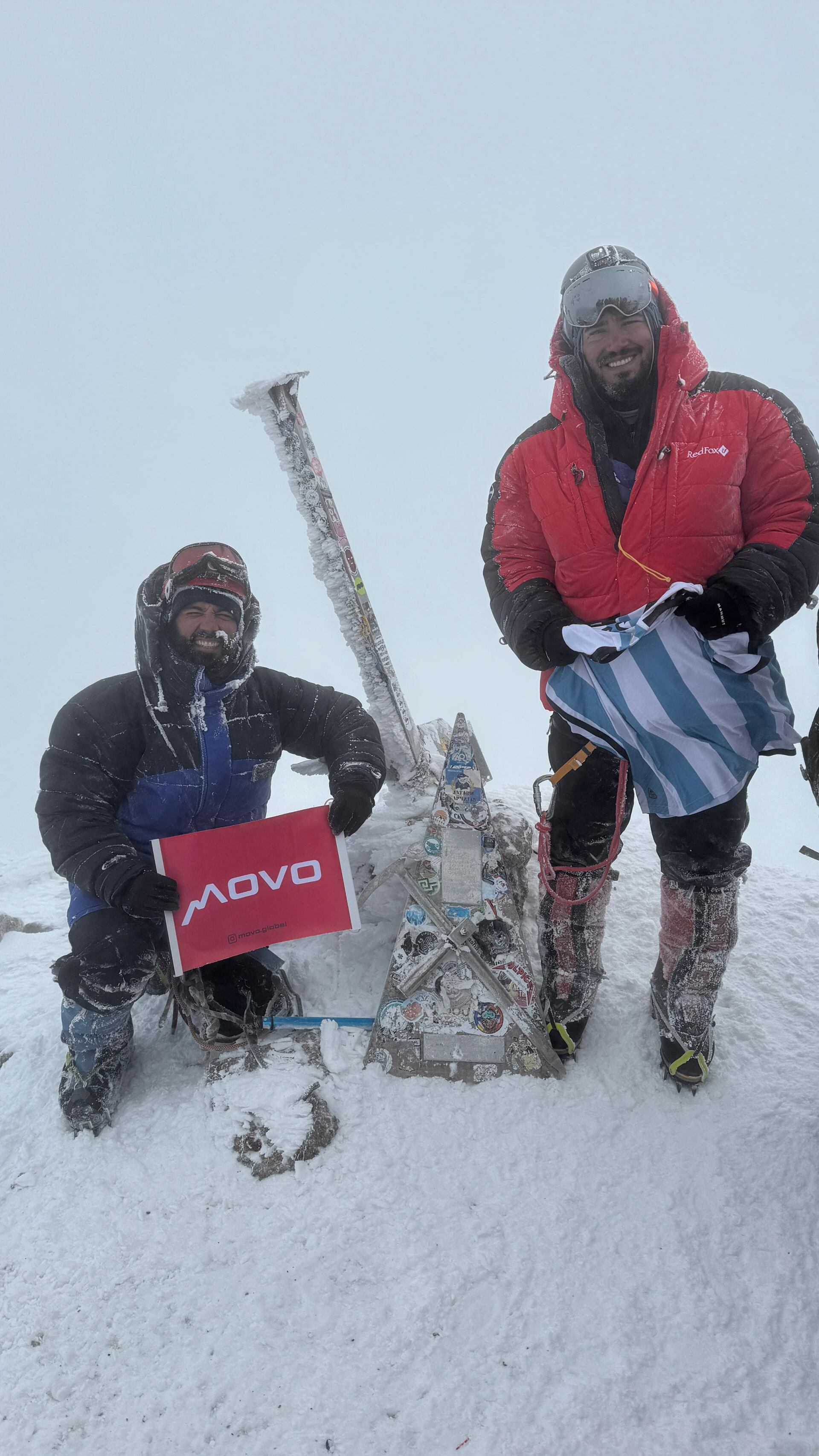 En la cumbre del Elbrus