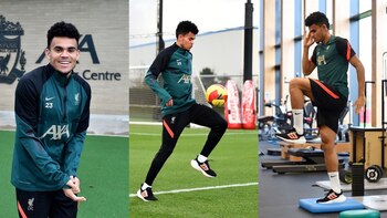 Entrenamiento de Luis Díaz en