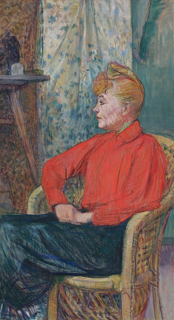 Toulouse-Lautrec, Femme assise de profil vers la gauche