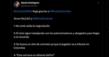 Renovación de Falcao en Millonarios