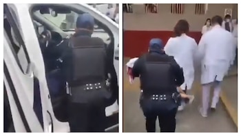 Los uniformados trasladaron al niño a un hospital, donde personal le brindó atención médica inmediata. (Crédito: X | @canal13Chiapas)