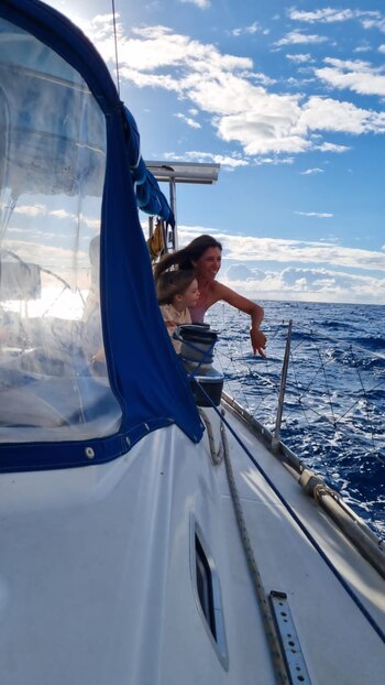 Constanza y Renata, disfrutando de