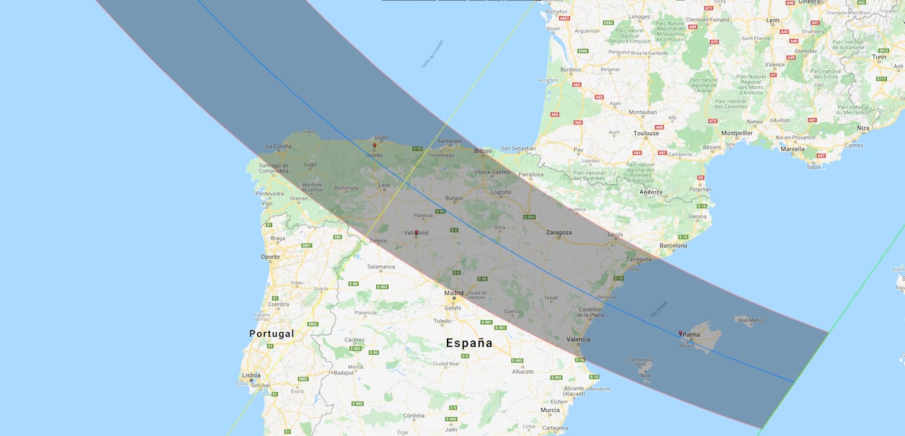 Galicia será el primer punto de la España continental en recibir la sombra lunar lo que permitirá escenas únicas en monumentos históricos (T&D)