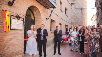 Pilar Alegría reivindica en Fuendejalón