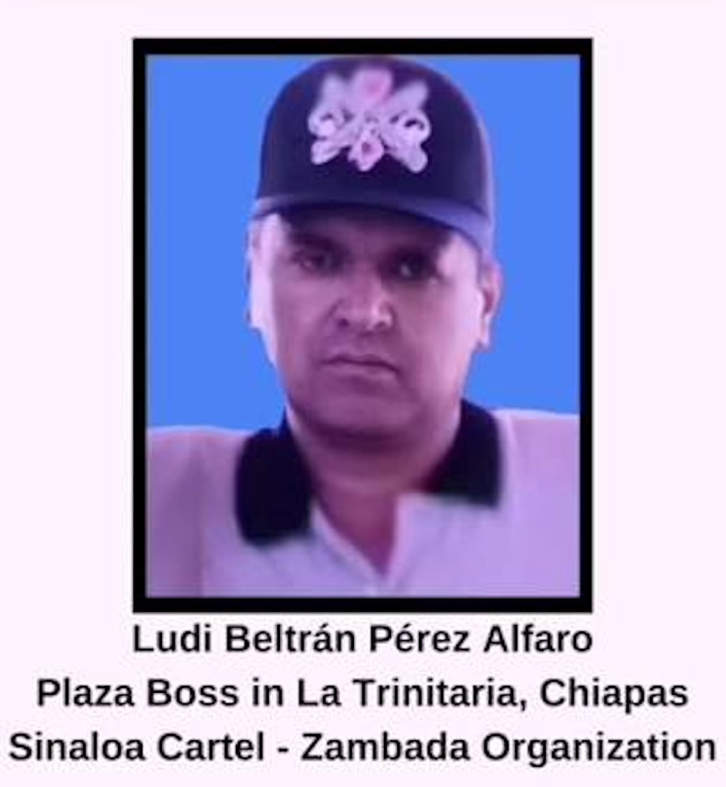 Fuentes oficiales identifican a Gregorio Gómez Paiz como presunto proveedor de armamento de Ludi Beltrán Pérez Alfaro, vinculado con el Cártel de Sinaloa en La Trinitaria, Chiapas.