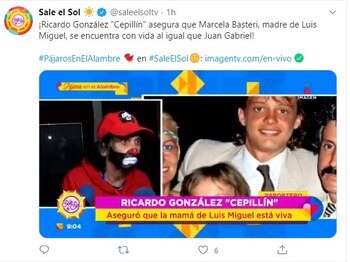 Cepillín está seguro de que